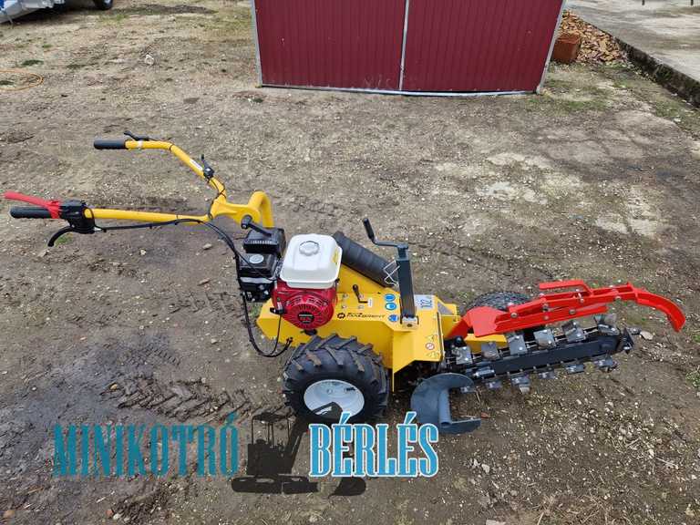 láncos árokásó gép bérlés