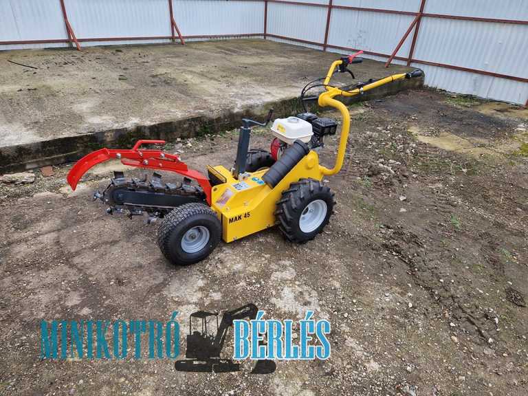 láncos árokásó gép bérlés