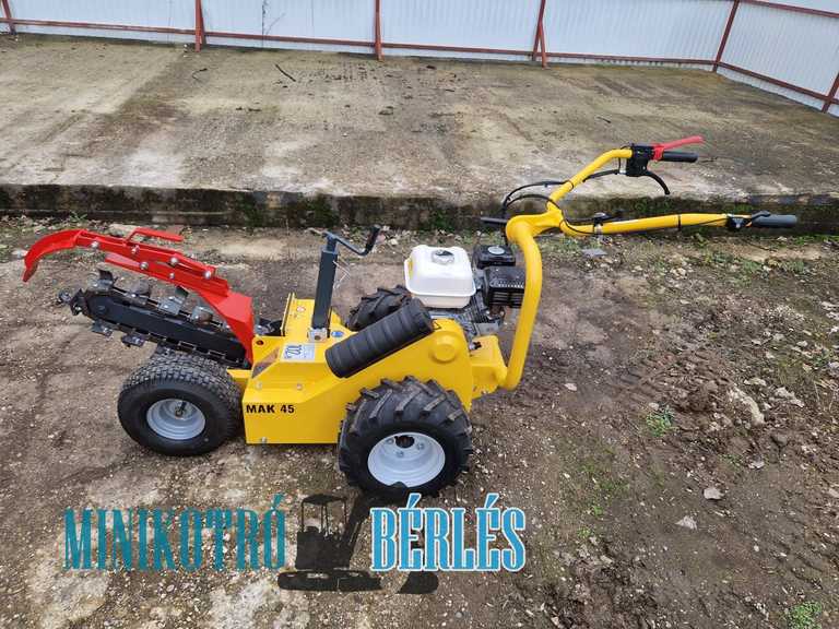 láncos árokásó gép bérlés