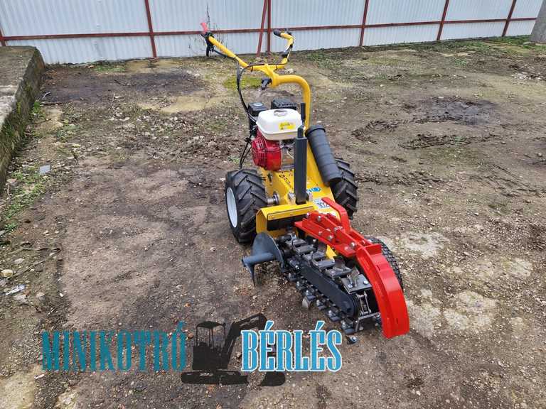 láncos árokásó gép bérlés